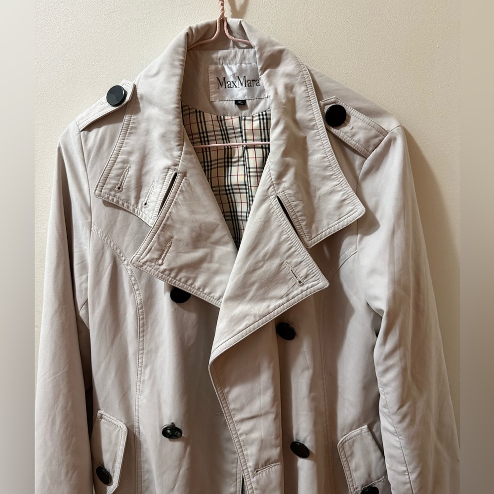 MaxMara Checkered Shirt in Cream and Black
